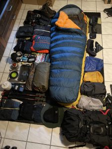 Die Ausrüstung für Norge pa langs