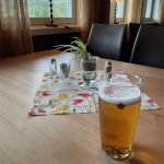 Anstossen auf die Halbzeit