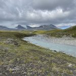 Gletscher im Hintergrund