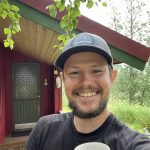 Glücklicher Wanderer