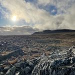 Schneewolken am Horizont